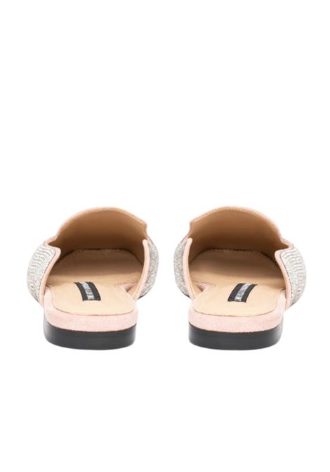 AUKENA POWDER PINK AND SILVER CLOG TWENTY FOURHAITCH | shoes | S0115ROS62PCIPRIA